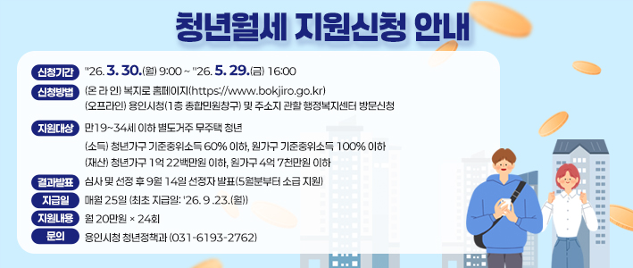  청년월세 지원신청 안내 