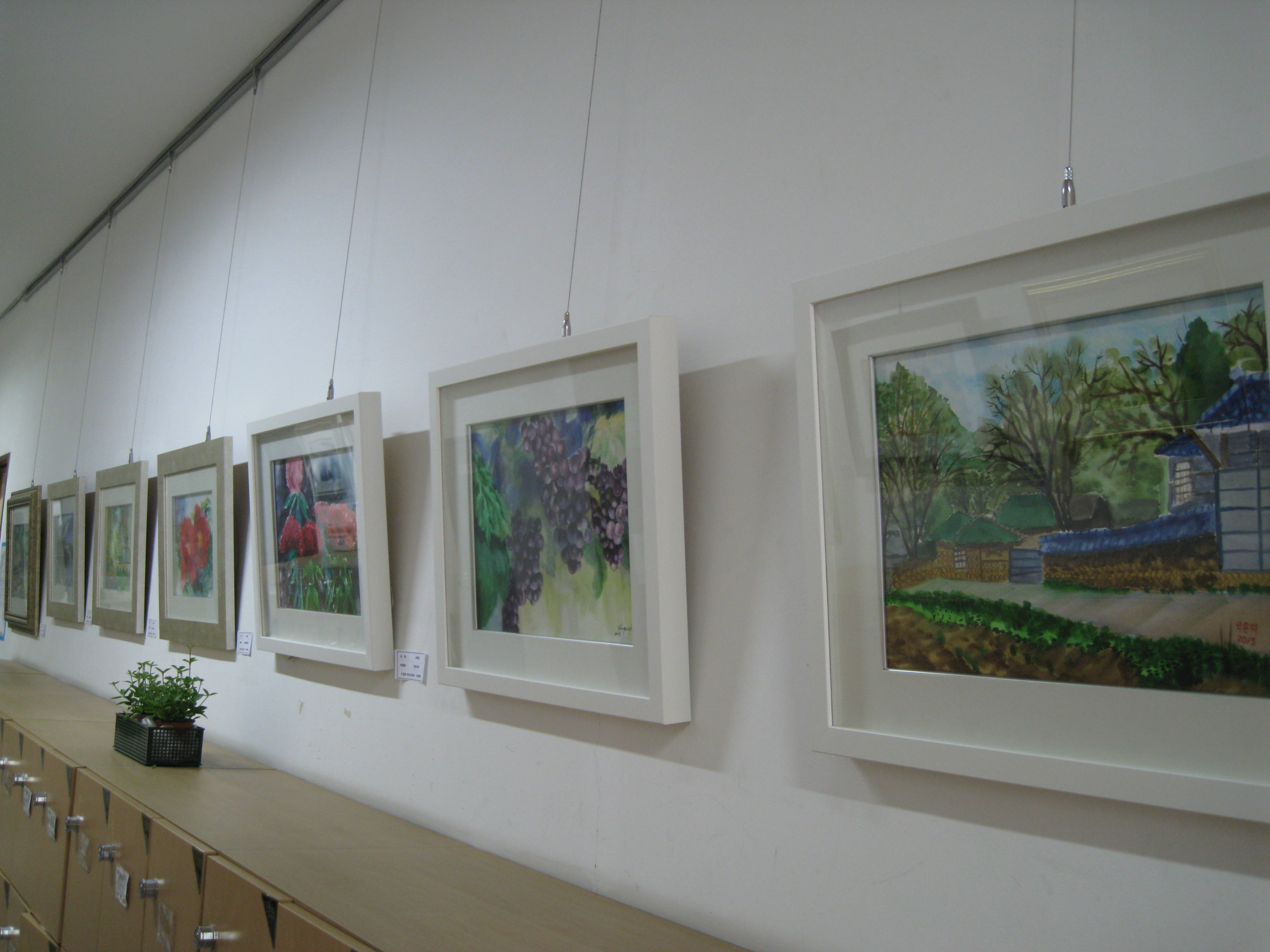 수채화 전시회 사진