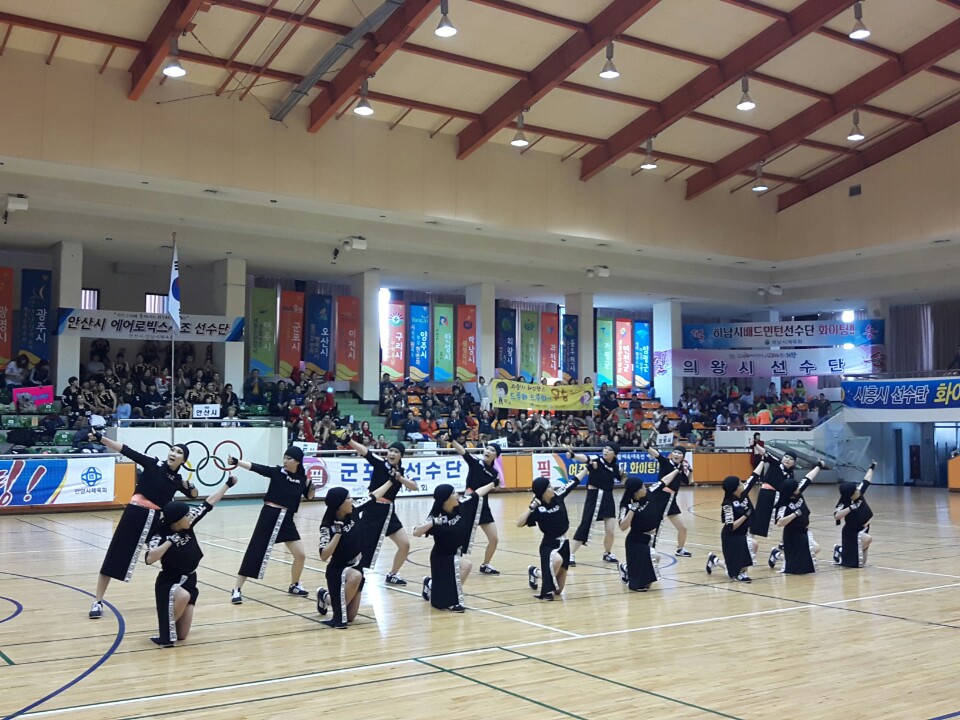 경기도에어로빅스체조경연대회다이어트복싱팀 출전 사진