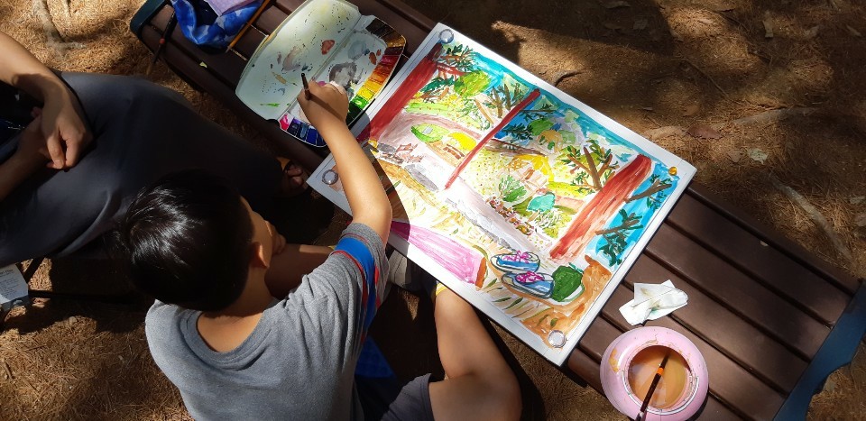 제1회 주민자치 문화대축제 어린이사생대회 사진