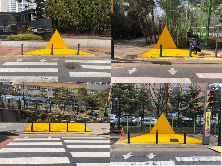 관내 초등학교(6곳)[옐로카펫] 설치 사진