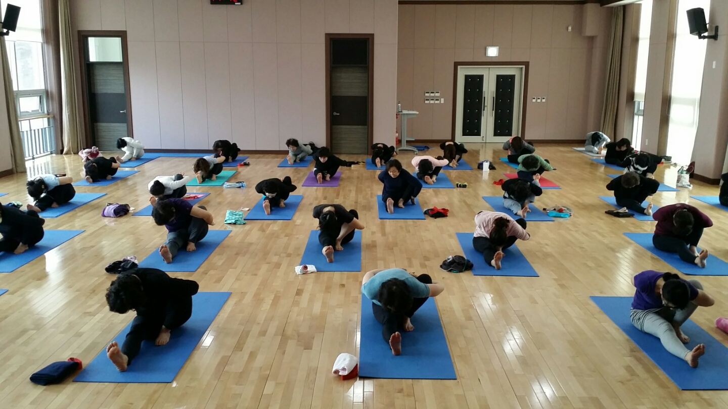 요가 수업 사진 사진